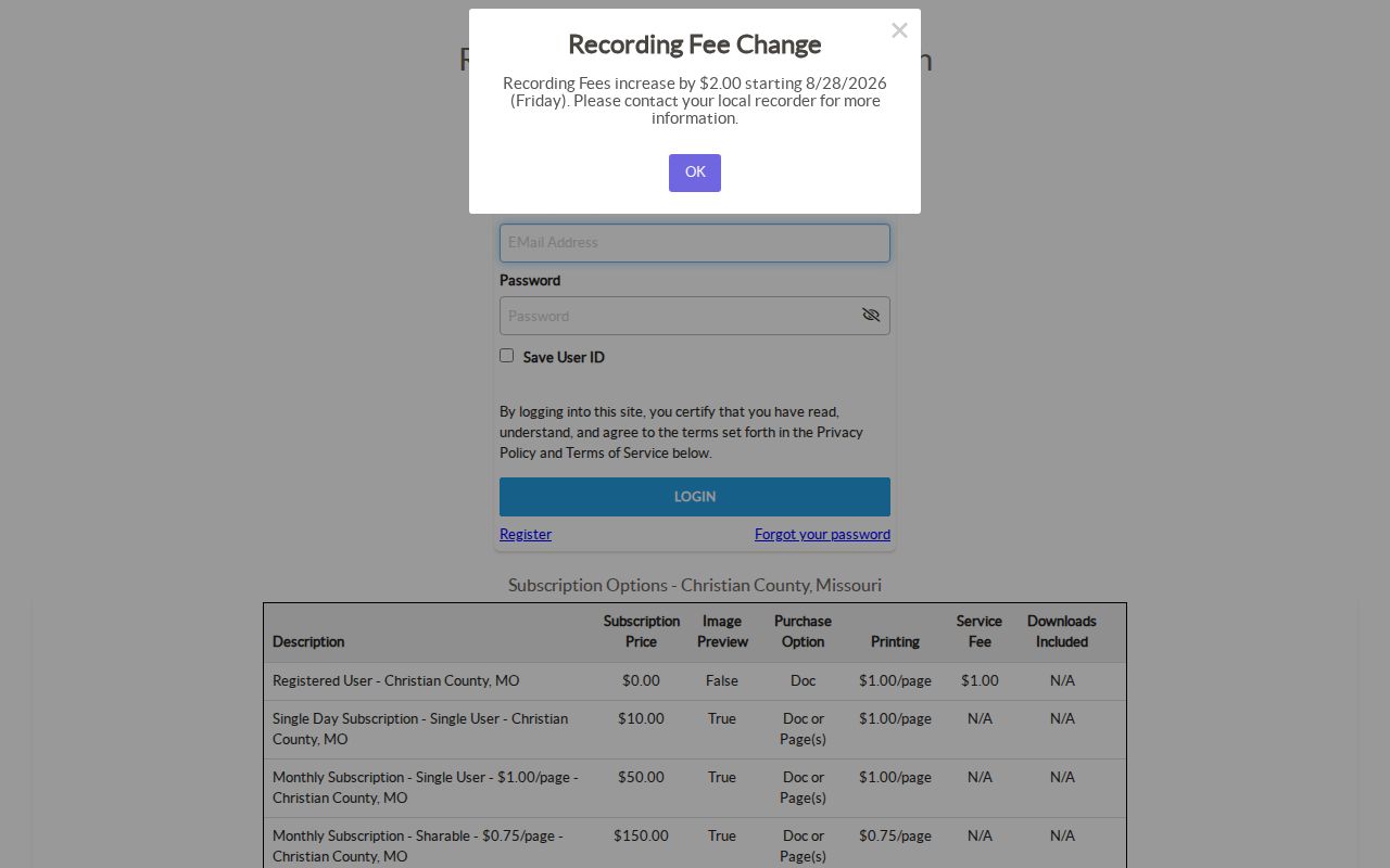 Nixa previous residents deed research through Christian County Recorder iCounty